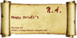 Nagy Arnót névjegykártya